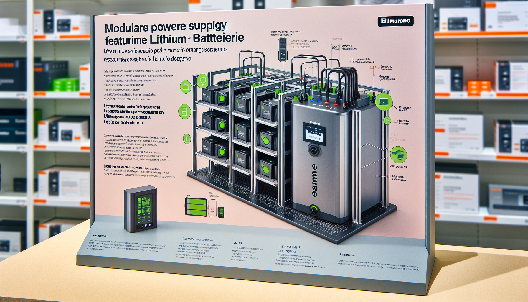 Sistema di alimentazione modulare con batterie al litio: massima efficienza e riduzione dei costi totali