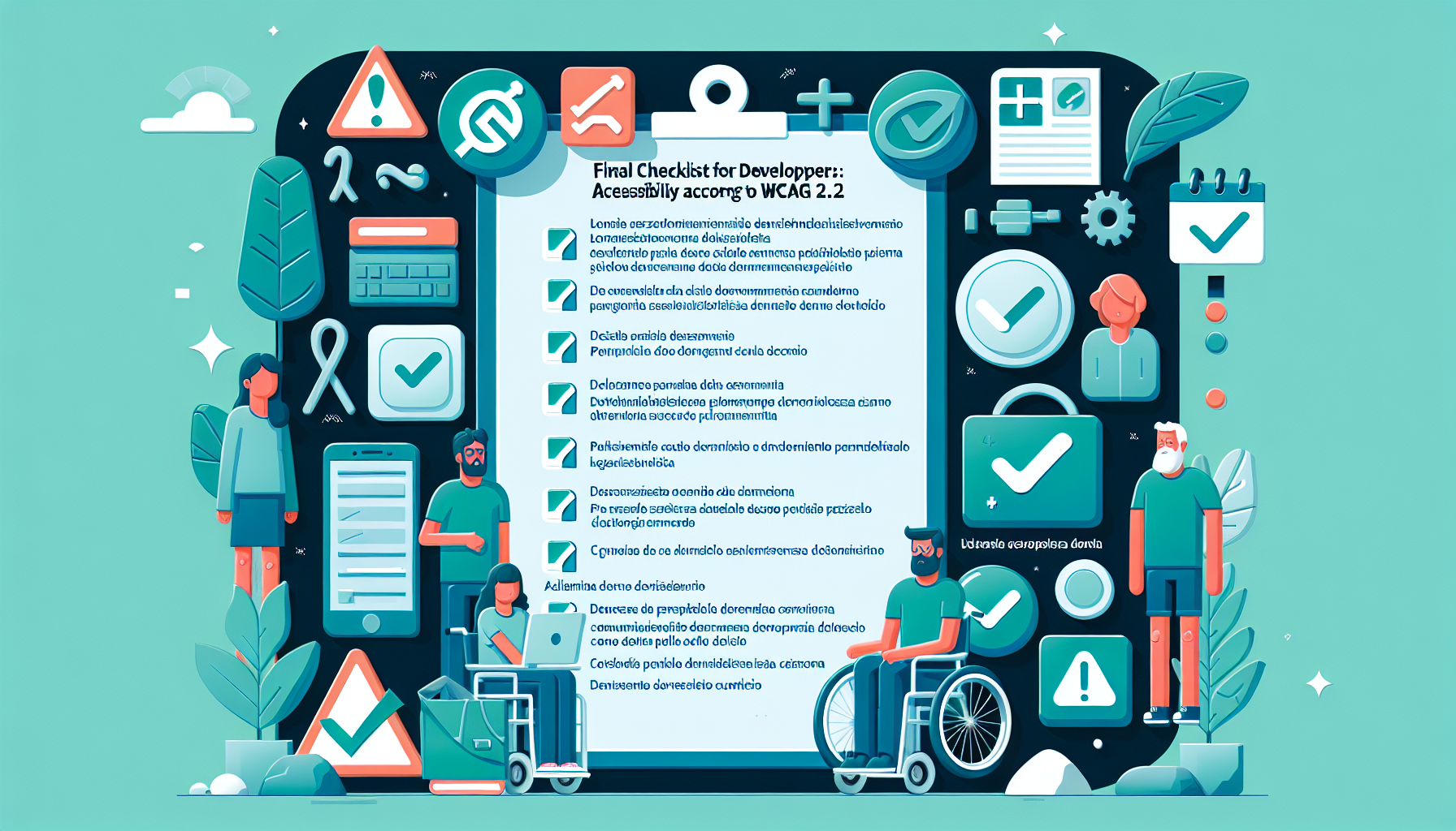 Checklist definitiva per sviluppatori: Accessibilità secondo WCAG 2.2