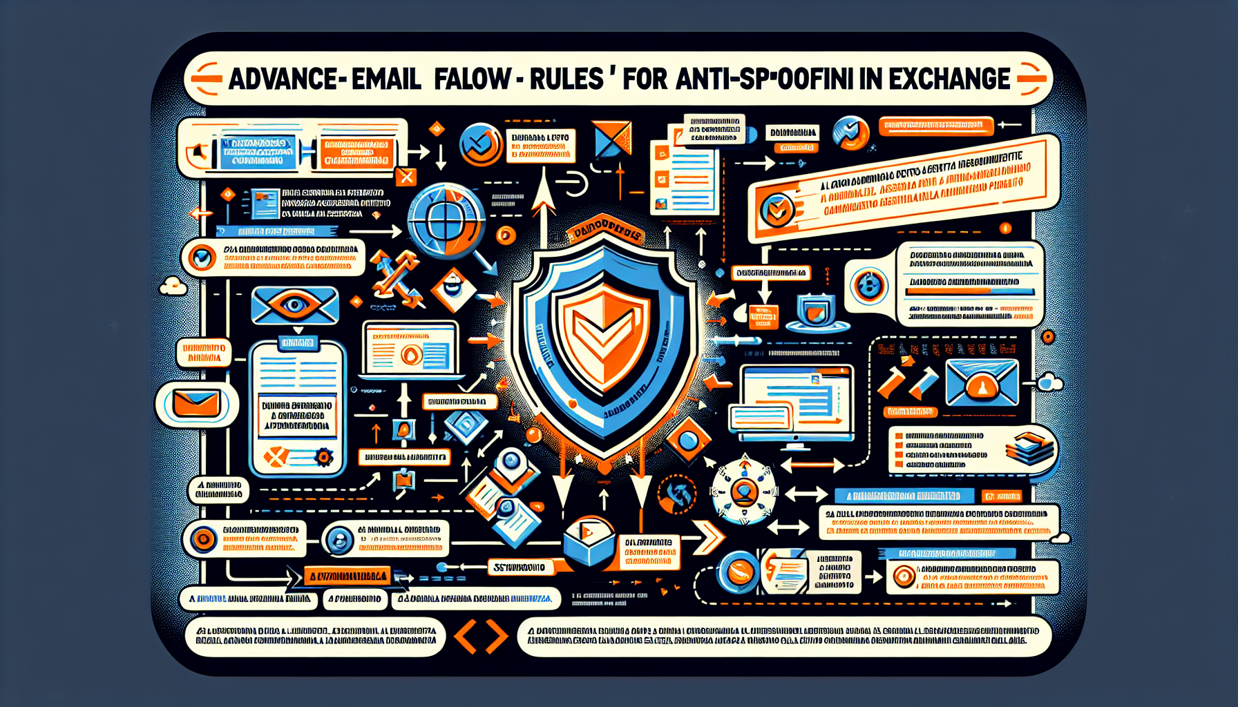 Regole avanzate di flusso email per anti-spoofing in Exchange