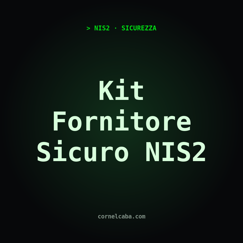 NIS2 Secure Supplier Kit